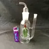 Smoking Pipe Mini Hookah glass bongs Colorful Metal Shaped Crown Glass Silent Water Smoke Bottle