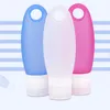 Resa Silikonflaska Shampoo Dusch Gel Lotion Underbottning Tube Squeezer Kit Tom Silikon Förpackningsflaska LX1175