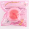 50PCS 10CM Jumbo kawaii Squishy Slow Rising Pêche Pendentif Téléphone Bretelles Charmes Queeze Kid Jouets Squishies Mignons Pain avec sac de vente au détail