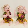 Kinderkleding Mooie Borduurwerk Peony Backless Romper Hot Pasgeboren Baby Girl Mouwloze Romper 2018 Nieuwste Jumpsuit Zomer Baby Meisjes Kleding