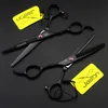 Left hand JASON HD-26 black 5.5 inch/ 6.0 inch hair cutting/thinning scissors,17.5cm hair scissors free shipping