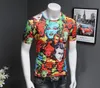 Бренд-дизайнер-люди глава печатных 3d Майка мужчины смешные футболки повседневная мужская с коротким рукавом 3D футболка летняя одежда D30