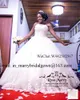 Bellanaija Vintage Lace Ball Ball Vestidos de Noiva 2019 3D Cristais Florais Frisado Nigéria Nigéria Dubai Dubai País Brown Vestido de Novia