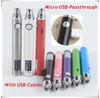 Batterie originale de vaporisateur UGO V II Micro USB 650mAh 900mAh eGo T eVod Ecig adaptée au réservoir 510 pyrex ce3 cartouches de stylo vape g2