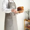 Mode Unisex Frauen Mann Schürzen kommerzielle Restaurant Home gesponnene Poly-Baumwolle Küchenschürzen 7080 cm