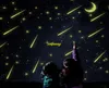 10pcs/lot Meteor Shower Moon Glow in the Dark Fluorescent Stickers Home Decor For Kids Room Decal Y0037