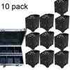 10 Pack LED -batterij bediende Uplights Par Light RGBWA 5 in 1 kleuren IRC Recmote App Control Laying Road Case Wash Lights Stage Verlichting