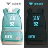 BTS sac à dos Bangtan garçons toile sac d'école pour adolescents sacs pour ordinateur portable de haute qualité garçons filles sacs de voyage Bolsas Feminina