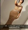 イブニングドレスYousef aljasmi Kim Kardashian o-neck beaded crystal long dress almoda gianninaazar zuhlair murad ziadnakad
