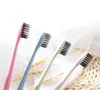 Хорошее качество Envriomental дружественных пшеницы стебель зубная щетка бамбуковый уголь мягкий Teethbrush для взрослых детей путешествия использование ПВХ трубки пакет
