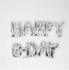 Joyeux anniversaire ballon air lettres Alphabe aluminium feuille ballons enfants jouet fête de mariage joyeux anniversaire globos fête ballon