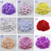 480 pcs Faux Hortensia Têtes De Fleurs Simulation Soie Hortensias Fleurs Artificielles 35 Couleurs pour la décoration murale de fleurs de verdure 37 couleurs