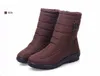 2019 new style women's snow shoes warmth winter cotton shoes umbrella cloth waterproof short snow boots thick and warm