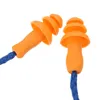 Tampões de orelha com fio do silicone 10pc que nadam o protetor das orelhas reusável
