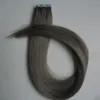 شريط مستقيم في الشعر البشري 100G 40PCS البرازيلي الشعر الشريط بو لحمة الجلد الشعر