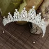 Crystal Beads Wedding Crowns Bridal Headpieces pannband Kvinnor Crystal Jewelry Tiaras hela partiet Quinceanera Födelsedagshår AC3527699