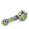 5.2 Inches Colorful stripes glass pipes smoking 80g Tobacco Pipe with wholesale price