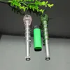 Pipe per fumatori Aeecssories Glass Narghilè Bong Pan Silk Glass Skeleton Straight Pot