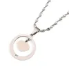 Collier pendentif coeur en acier inoxydable bijoux romantique collier cadeau petite amie