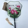 Bayanlar Kişiselleştirilmiş Ipek Hayranları Düğün Dekorasyon Fan Için Tam El Yapımı Çift Nakış Kumaş Hediye Fan Geleneksel Ahşap Saplı Çin Fan