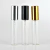30pcs/lot 10ML Empty Glass Perfume Bottle With Atomizer Mini Parfum Bottle In Refillable With Aluminum Lid
