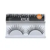 10 paia / lotto ciglia finte visone puro fatto a mano Full Strip Lashes Natutal Cross fatto a mano 3D ciglia finte spesse sottili