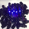 100pcs 복합 활 바이올렛 광섬유 LED 활 시력 빛 3/8-32 스레드 범용 사냥 빛