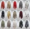 2018 Plaid Poncho Maternity Kobiety Tassel Bluzka Dzianiny Płaszcz Sweter Vintage Wraps Knit Scarves Tartan Winter Cape Grid Szal Cardigan Cloak