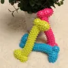 3 pic résistant à la morsure d'os chien chiot molaires balle en caoutchouc jouer pour la formation des dents en plastique thermique en caoutchouc TPR Pet Dog Toys 10 * 4CM Lovely