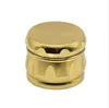 Smoking Pipes new cigarette wholesalers wholesale four tier 63MM gold drum type zinc alloy smoke blinder.