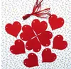 2.7m Fashion Love Heart Rideau Drapeau Décoration Valentine Jour Mariage Partie de mariage non tissé Garland 6zsh282