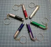 DHL Red Laser Pointer Pen Key Ring com LED branco Show de luzes portátil infravermelho Vara Gatos engraçados Pet Toys Atacado