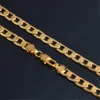 10mm mode lyxiga m￤n solid kuba l￤nk kedja kvinnor smycken 18k guld pl￤terad halsband f￶r m￤n kvinnors halsband kka1532682