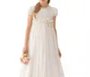 Mais novo laço feito à mão branco chiffon meninas pageant vestido 2023 menina primeira comunhão vestido crianças formal wear flor meninas vestidos para casamento