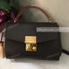 Gratis Verzending Vrouwen Echt Lederen Schoudertas Merk Croisette Kwastje Handtas Crossbody Tas Medium Handvat Tote N41581