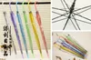 Guarda-chuvas à prova de chuva 50pcs transparente longo multicolorido PVC inteiro transparente alça6417330