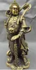 AC 11" Bronzo cinese Proteggi testa di leone Guerriero Veda Bodhisattva Wei Tuo Statua