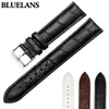Mode Kvinnors Mäns Unisex Faux Leather Watch Strap Buckle Band Black Brown White