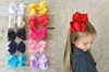 Drop Shipping 6 "JoJo Big Boutique Hair Bows Grosgrain Ribbon Bow with Hair Clip Grosgrain Ribbon Bows For Baby Girls 20sts