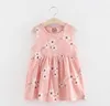 2018 New Summer Baby Girls Dress O-Collo Ricamo Floreale Gilet senza maniche Abito adorabile Abbigliamento per bambini Abiti Tutu per bambini