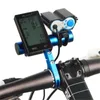10st Cykelhandtag Extended Bracket Bike Strålkastare Bar Datorhållare Lantern Lamp Support Rack Alloy Fiber Stand