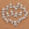 200pcs/lot Sitting Bear Spacer Charm Beads Antique Silver Pendants Alloy Handmade Jewelry DIY L070 10x15.7mm