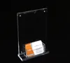 A5 Acrylic Label Frame Stand Desk Sign Label Poster Holder Table Display Rack Advertising Picture Photo Frame