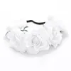 Hotkrans hårbågar Rose hårbälte Böhmen Handgjord Konstgjord kustblomma Hårbandskrona Bröllop Bridal Headdress Wreath T6i059