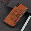 Szokoodporne przypadki na telefon dla iPhone 6 7 8 11 12 XS XR X Paaro Max Moda Drewno TPU Ochrona Tylna Cover Custom Logo 2021