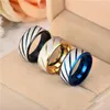 Fashion Mens Ring Stainless Steel Jewelry 4 Colors Stainless Steel Simple Twill Rings New Arrival Mens Rings