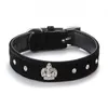 Rhinestones Crown Cão Collar Macio Material Ajustável NecklacePet Cog Gato Collars com 4Colors XS S M L XL Frete Grátis