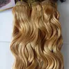 Brésilien Vierge Miel Blonde Brésilienne Vague de Corps Cheveux Weave Bundles 100 Cheveux Humains tissage 100gPièce 1026 pouces Remy Extensions de Cheveux5276616