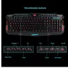 M200 Russian / English Office Keyboard Gamer 3 Färgbrytare Bakgrundsbelysningar LED USB Wired Keyboard med liknande mekanisk känsla