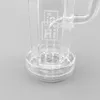 Hi Si Glass Bong! Hex Stemless Bubbler glass water pipes with Removable Mouthpiece Geyser Perc bent neck 11 inches